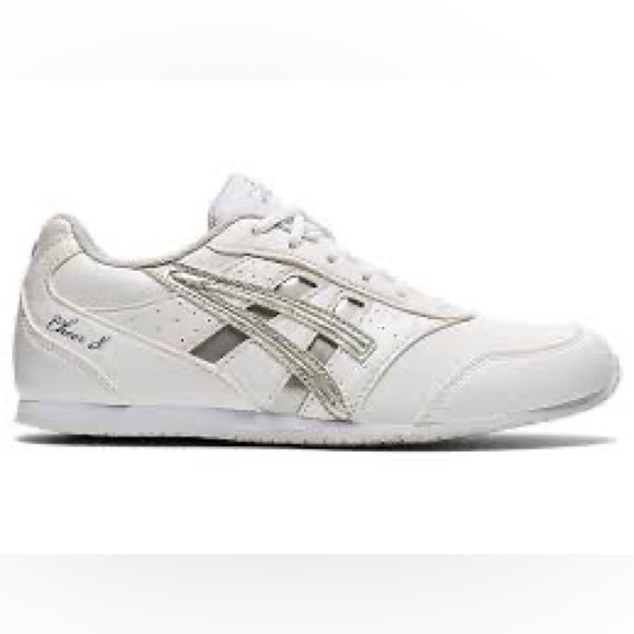 Asics Shoes Asics Kids Cheer 8 Gs Cheer Shoes White Silver Size 2